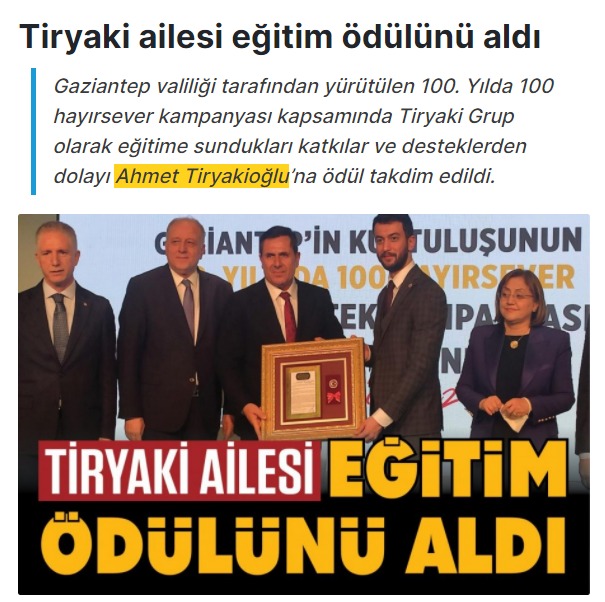 Tiryakioğlu Holding also contributed to the campaign for education, which has been supported by many philanthropists by signing protocols since its launch.